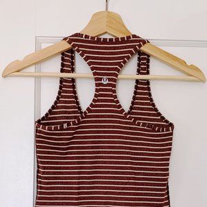 Lululemon Racerback Striped Tank (Maroon)